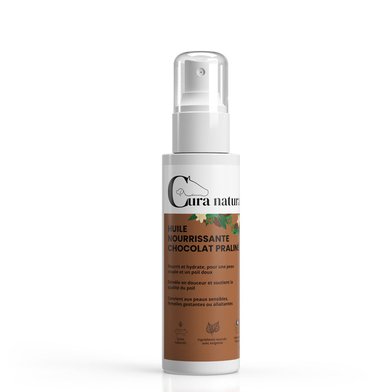 Flacon de huile nourrissante - chocolat praliné Cura naturale