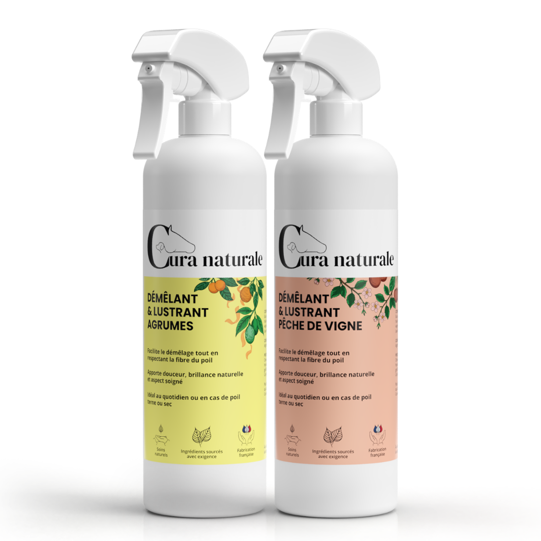 Démêlant lustrant - duo été agrumes et pêche de vigne - Cura naturale