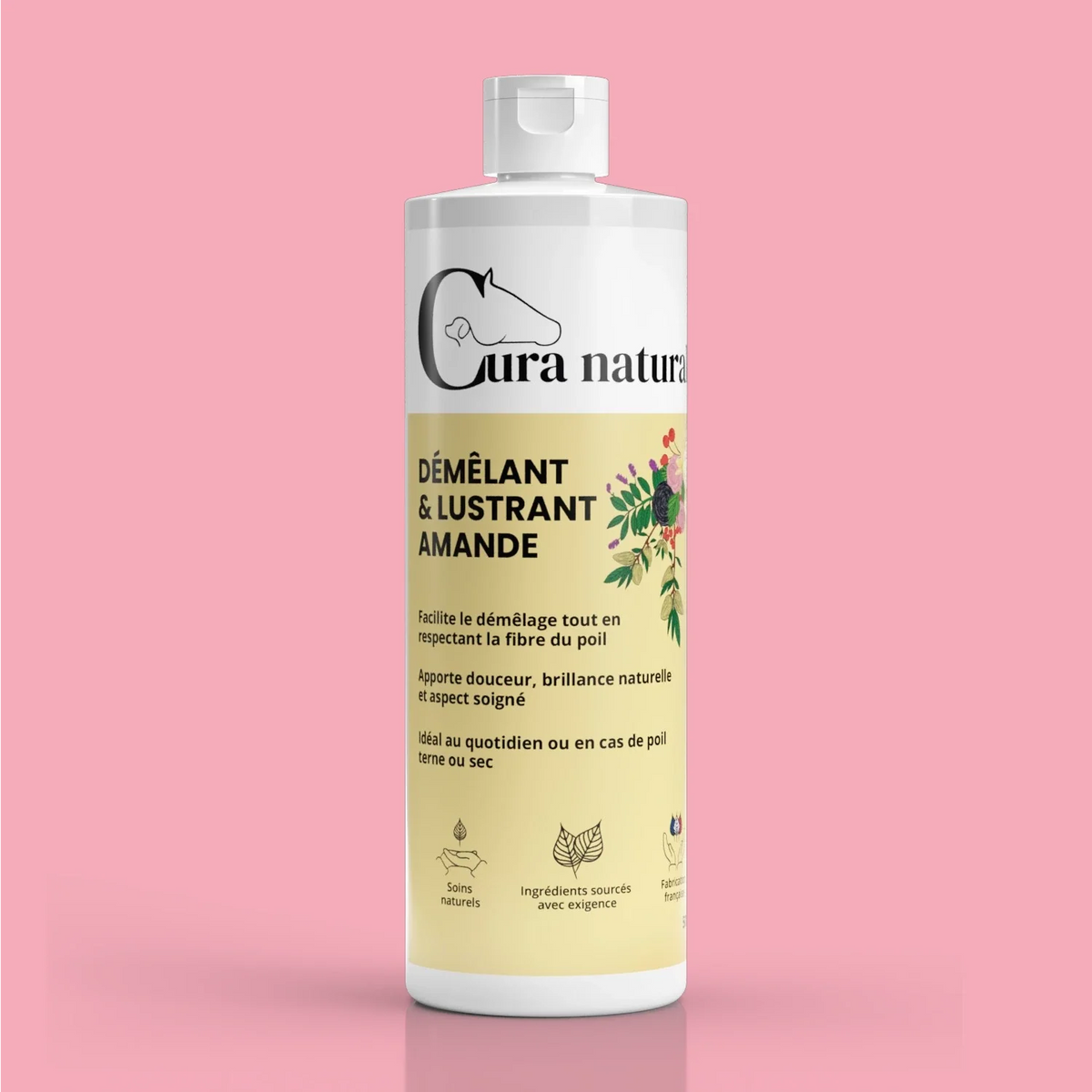 Recharge démêlant & lustrant - amande 500 ml Cura naturale
