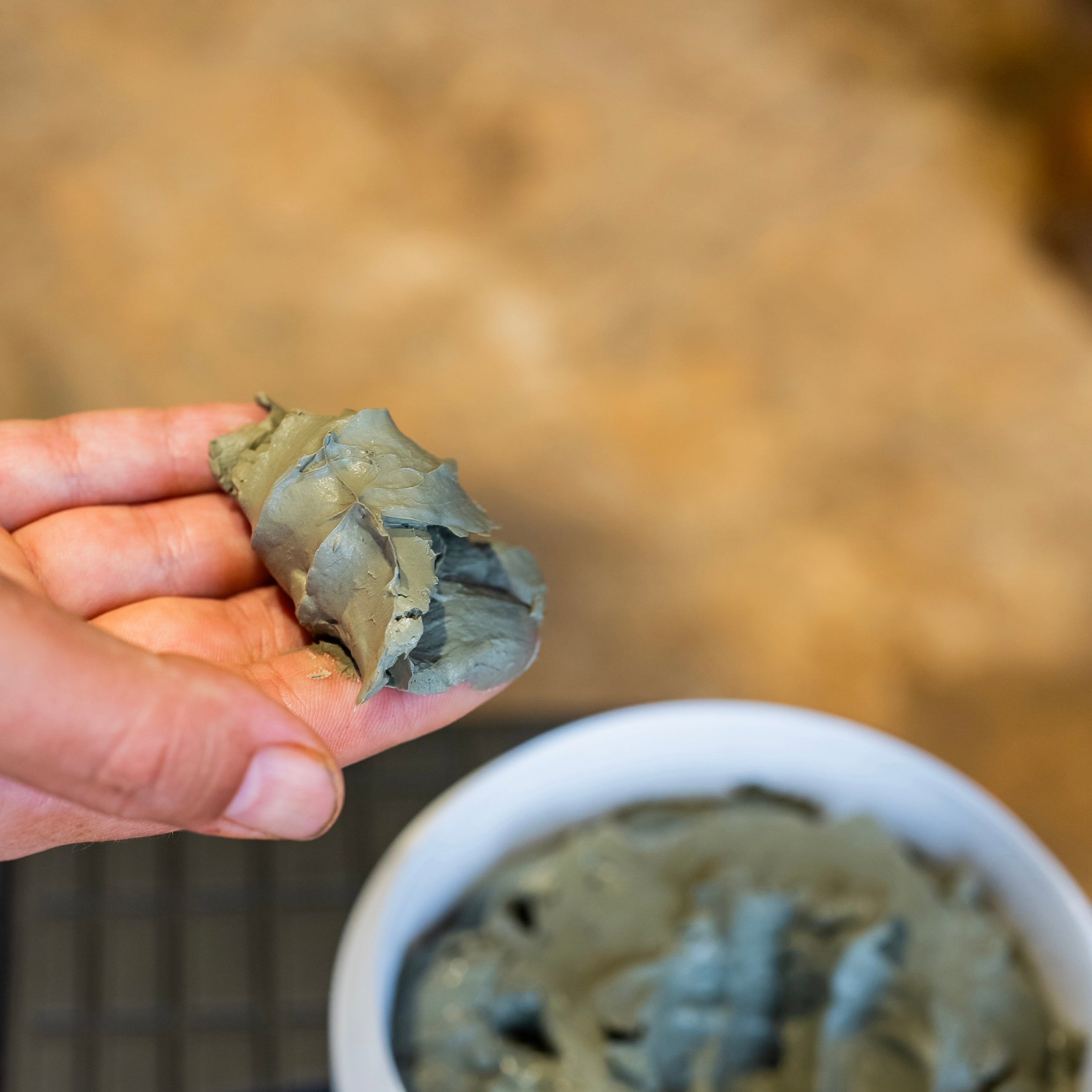 Argile sabots sensibles texture