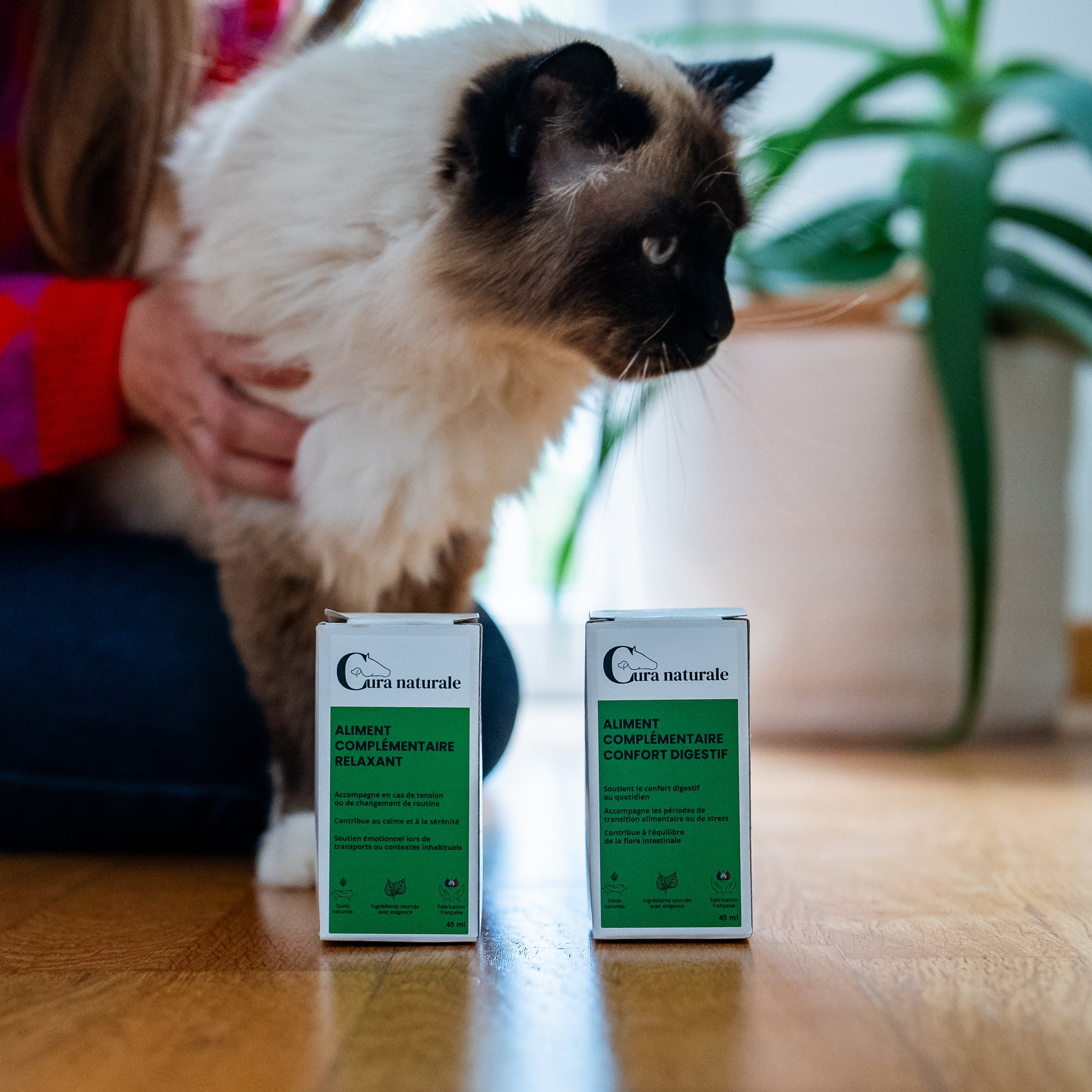 Seringue doseuse de l'aliment complémentaire confort digestif Cura naturale chat -4