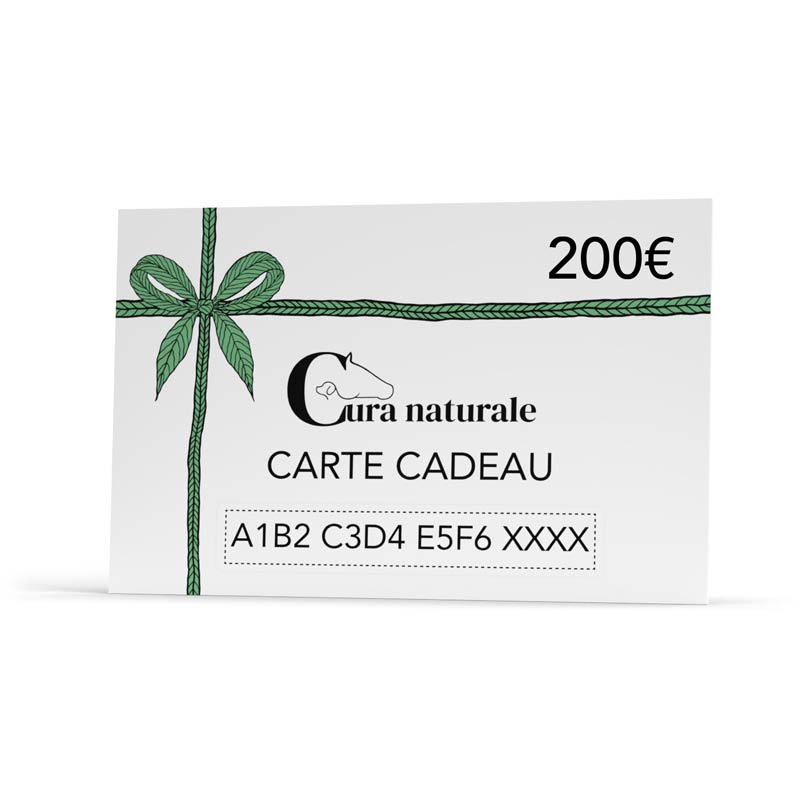 Mock-up carte cadeau Cura naturale