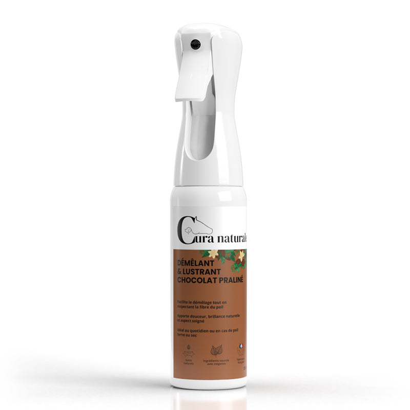 Flacon de démêlant & lustrant - chocolat praliné Cura naturale pour le soin naturel 