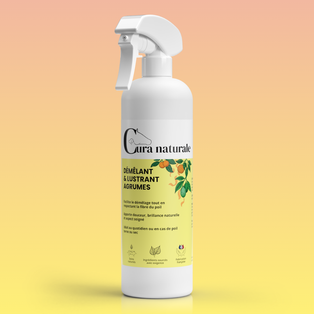 Démêlant lustrant - flacon 500 ml parfum agrumes - Cura naturale