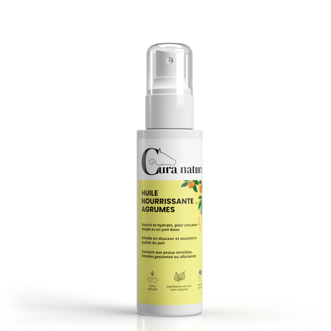 Huile nourrissante - flacon 125 ml parfum agrumes - Cura naturale