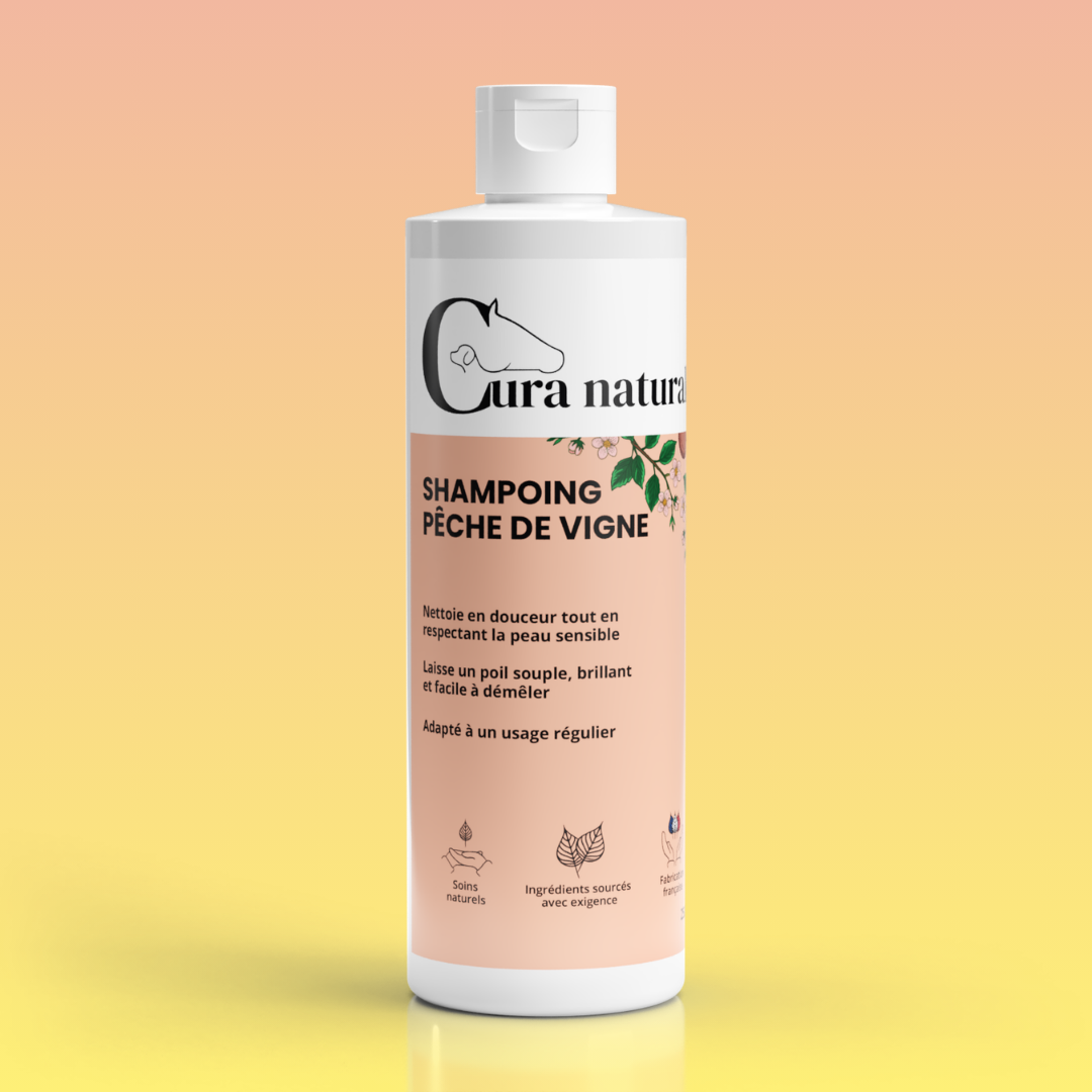 Shampoing - flacon 250 ml pêche de vigne été - Cura naturale