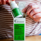Aliment complémentaire confort respiratoire chat - flacon et boîte ouverte - Cura naturale