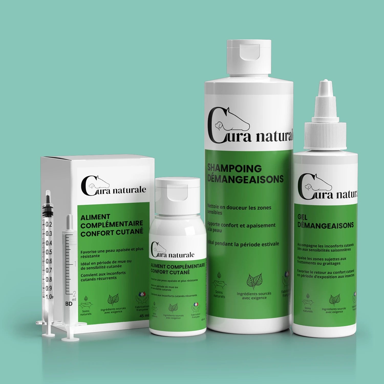 Vue principale du produit
Coffret soins démangeaisons - vue d'ensemble - Cura naturale
