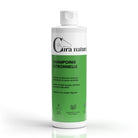 Étiquette du shampoing chien Cura naturale avec composition naturelle