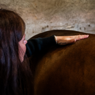Détail de la texture du huile confort hormonal naturel Cura naturale pour cheval -2